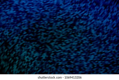 Dark BLUE vector background with bent lines. Shining crooked illustration in marble style. Pattern for your business design.