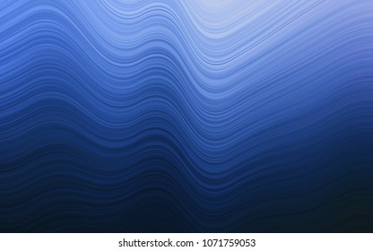 Dark BLUE vector background with bent lines. A completely new color illustration in marble style. Marble style for your business design.