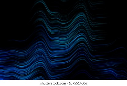 Dark BLUE vector background with bent ribbons. A completely new color illustration in marble style. A completely new template for your business design.