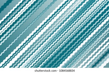 Dark BLUE vector background with bent ribbons. Colorful illustration in abstract marble style with gradient. New composition for your brand book.