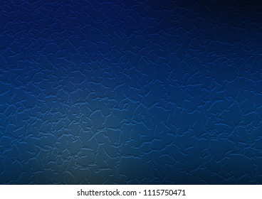 Dark BLUE vector background with bent lines. A sample with blurred bubble shapes. Pattern for your business design.
