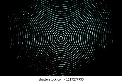 Dark BLUE vector background with bent ribbons. Creative illustration in halftone marble style with gradient. The best blurred design for your business.