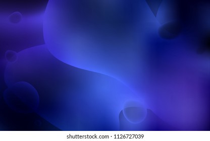 Dark BLUE vector background with bent ribbons. Brand-new colored illustration in memphis style with gradient. The elegant pattern for brand book.
