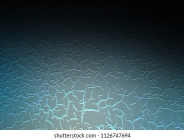 Dark BLUE vector background with bent lines. Shining crooked illustration in marble style. Pattern for your business design.