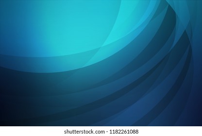 Dark BLUE vector background with bent lines. Shining crooked illustration in marble style. Brand-new design for your ads, poster, banner.