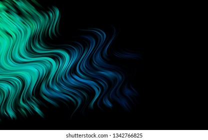 Dark BLUE vector background with bent lines. Brand new colored illustration in marble style with gradient. The template for cell phone backgrounds.