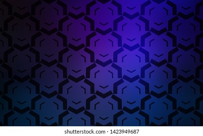 Dark BLUE vector background with bent lines. Brand new colorful illustration in simple style. Elegant pattern for a brand book.