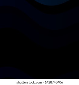 Dark BLUE vector background with bent lines. Colorful illustration in abstract style with bent lines. Best design for your posters, banners.