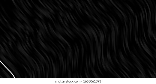 Dark BLUE vector background with bent lines. Abstract illustration with bandy gradient lines. Best design for your ad, poster, banner.