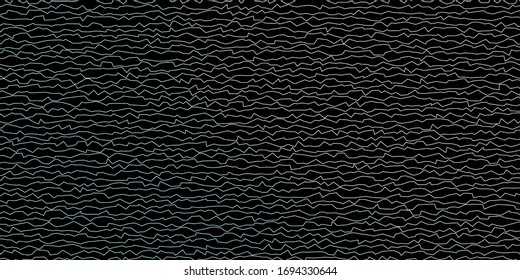 Dark BLUE vector background with bent lines. Abstract illustration with gradient bows. Smart design for your promotions.
