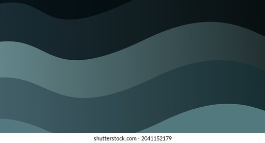 Dark BLUE vector background with bent lines. Illustration in abstract style with gradient curved.  Pattern for commercials, ads.