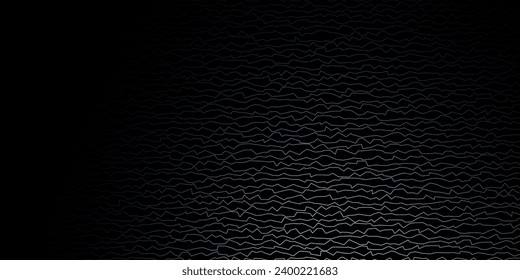 Dark BLUE vector background with bent lines. Colorful abstract illustration with gradient curves. Pattern for business booklets, leaflets