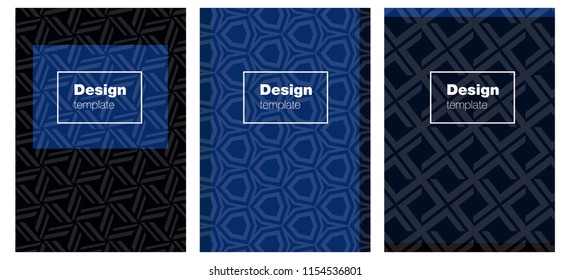 Dark BLUE vector background for books. Blurred decorative design in abstract style with textbox. New design for cover of books.