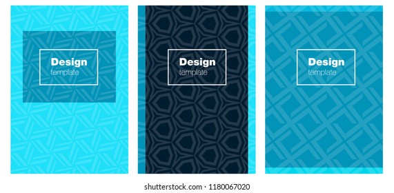 Dark BLUE vector background for books. Booklet with textbox on colorful abstract background. Pattern for business books, journals.
