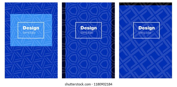 Dark BLUE vector background for books. Blurred decorative design in abstract style with textbox. Pattern notebooks, journals.