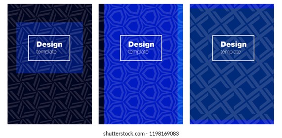 Dark BLUE vector background for books. Web interface on abstract background with colorful gradient. Pattern for business books, journals.