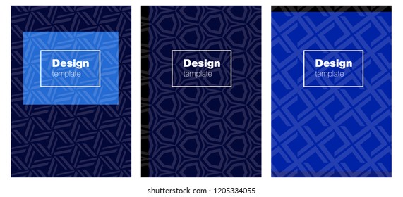 Dark BLUE vector background for books. Blurred decorative design in abstract style with textbox. New design for cover of books.