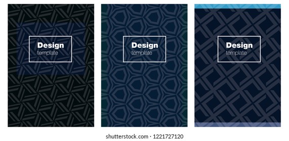 Dark BLUE vector background for books. Glitter abstract design concept with text box. Completely new template books.