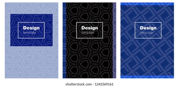 Dark BLUE vector background for books. Beautiful colorful sample in abstract style. Pattern for business books, journals.