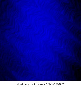 Dark BLUE vector background with bows. Bright illustration with gradient circular arcs. Pattern for booklets, leaflets.