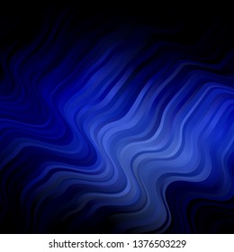 Dark BLUE vector background with bows. Gradient illustration in simple style with bows. Design for your business promotion.