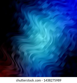 Dark BLUE vector background with bows. Gradient illustration in simple style with bows. Pattern for websites, landing pages.
