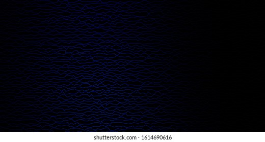 Dark BLUE vector background with bows. Colorful abstract illustration with gradient curves. Pattern for websites, landing pages.