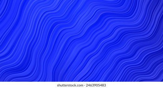 Fondo de Vector azul oscuro con arcos. Ilustración colorida en estilo abstracto con líneas dobladas. Patrón para Sitios web, páginas de aterrizaje.
