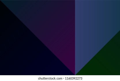 Dark BLUE vector background with bright palette. Illustration with set of spectral palette. Pattern of colors for designers of booklets, leaflets.