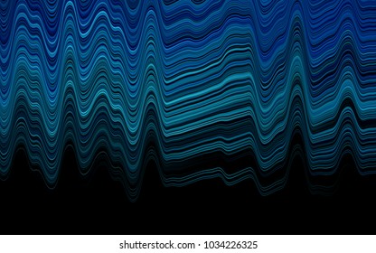 Dark BLUE vector background with bubble shapes. Creative illustration in halftone marble style with gradient. Pattern for your business design.
