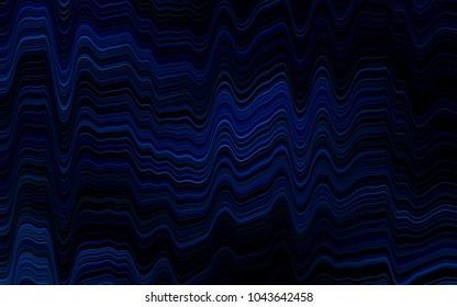 Dark BLUE vector background with bubble shapes. Creative geometric illustration in marble style with gradient. Textured wave pattern for backgrounds.