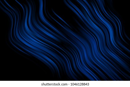 Dark BLUE vector background with bubble shapes. A vague circumflex abstract illustration with gradient. A completely new marble design for your business.