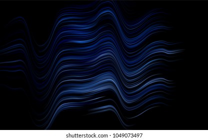 Dark BLUE vector background with bubble shapes. Colorful illustration in abstract marble style with gradient. A completely new template for your business design.