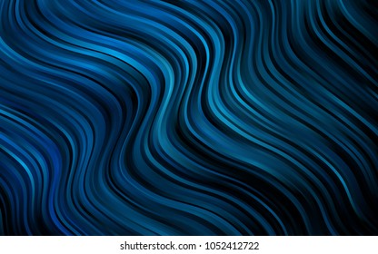 Dark BLUE vector background with bubble shapes. Creative geometric illustration in marble style with gradient. Marble design for your web site.