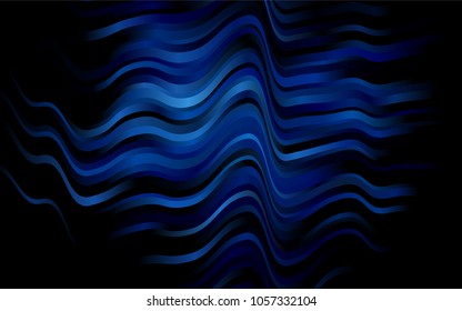 Dark BLUE vector background with bubble shapes. A completely new color illustration in marble style. Marble design for your web site.