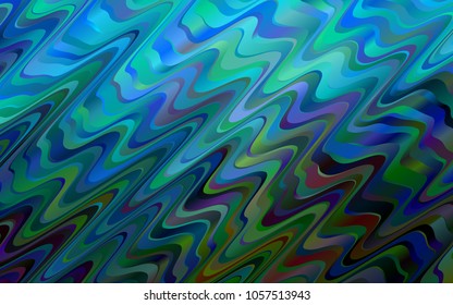 Dark BLUE vector background with bubble shapes. A sample with blurred bubble shapes. The elegant pattern for brand book.