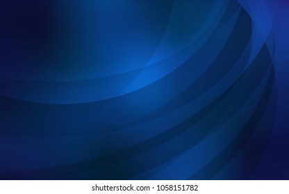 Dark BLUE vector background with bubble shapes. Creative geometric illustration in marble style with gradient. A new texture for your  ad, booklets, leaflets.