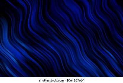 Dark BLUE vector background with bubble shapes. Creative geometric illustration in marble style with gradient. A completely new marble design for your business.