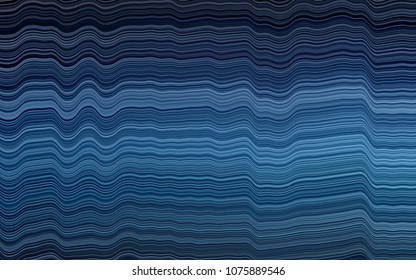 Dark BLUE vector background with bubble shapes. A vague circumflex abstract illustration with gradient. Textured wave pattern for backgrounds.
