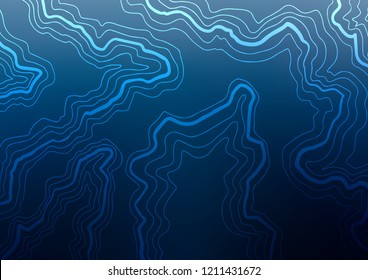 Dark BLUE vector background with bubble shapes. A sample with blurred bubble shapes. The template for cell phone backgrounds.