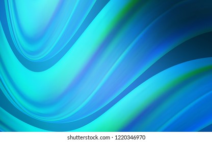 Dark BLUE vector background with bubble shapes. An elegant bright illustration with gradient. The best blurred design for your business.