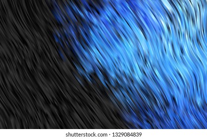 Dark BLUE vector background with bubble shapes. Shining illustration, which consist of blurred lines, circles. The elegant pattern for brand book.