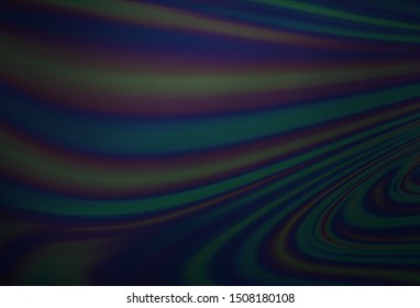 Dark BLUE vector background with bubble shapes. Blurred geometric sample with gradient bubbles.  A completely new template for your business design.