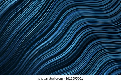 Dark BLUE vector background with bubble shapes. A sample with blurred bubble shapes. The best blurred design for your business.