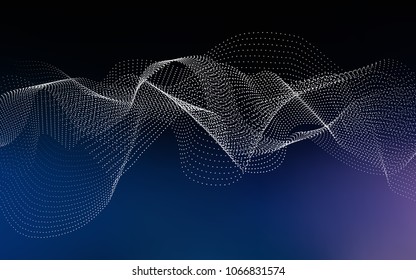 Dark BLUE vector background with bubbles. Glitter abstract illustration with blurred drops of rain. New design for ad, poster, banner of your website.
