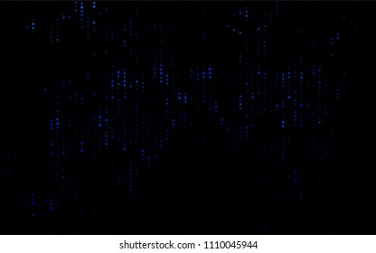 Dark BLUE vector  background with bubbles. Abstract illustration with colored bubbles in nature style. Completely new template for your brand book.