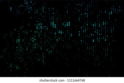 Dark BLUE vector  background with bubbles. Blurred bubbles on abstract background with colorful gradient. Completely new template for your brand book.