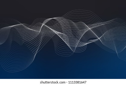 Dark BLUE vector background with bubbles. Beautiful colored illustration with blurred circles in nature style. The pattern can be used for beautiful websites.