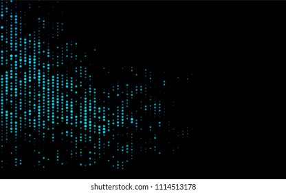 Dark BLUE vector  background with bubbles. Illustration with set of shining colorful abstract circles. New design for ad, poster, banner of your website.