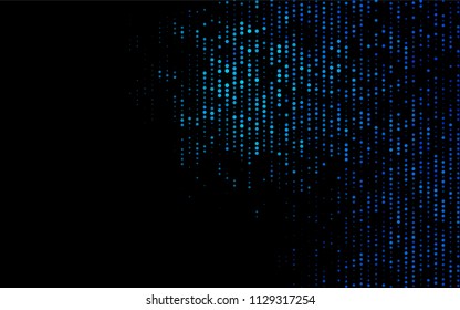 Dark BLUE vector  background with bubbles. Blurred bubbles on abstract background with colorful gradient. Beautiful design for your business natural advert.